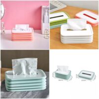 Silicone Foldable Tissue Box