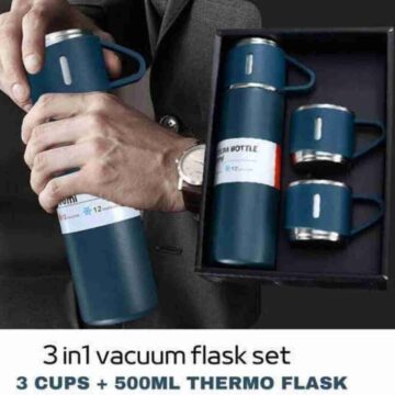 Stainless Steel Vacuum Flask 500ML 3-Piece Set