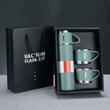 Stainless Steel Vacuum Flask 500ML 3-Piece Set
