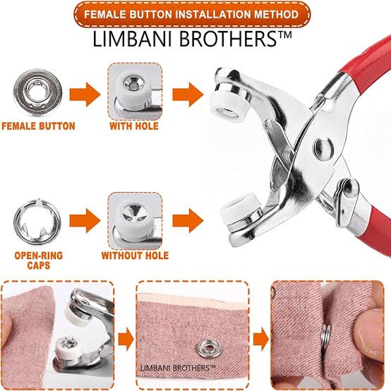 50 Pieces Metal Thickened Snap Fasteners Kit - Image 2