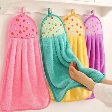 Hand Towel Absorbent Cloth Rag Hanging Cloth Cleaning Supplies