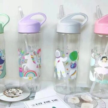 Water Bottles With A Straw 500 ml