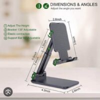 Foldable desktop phone holder