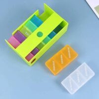 Imported Colorful Pill Box 7 day Week Medicine Tablet Drug Holder Storage Box - 1