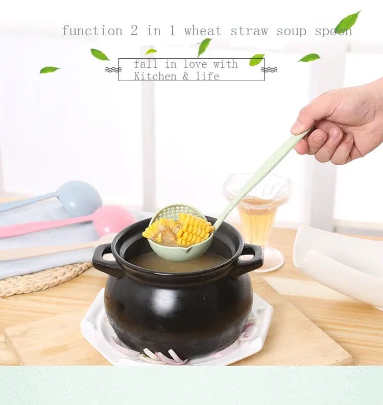 2 in 1 Plastic Spoon and Drainer and Strainer - Image 2