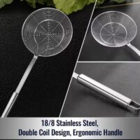 Solid Stainless Steel Spider Strainer