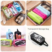 Transparent shoe bag