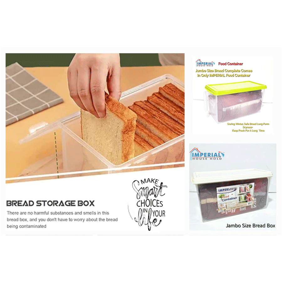 Transparent Bread Storage Container