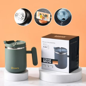 Double-Layered Stainless Steel Insulated Coffee Mug