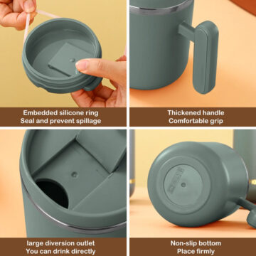 Double-Layered Stainless Steel Insulated Coffee Mug