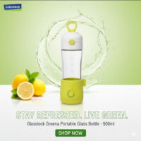 Glass Lock Greena Bottle