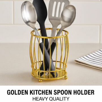 Golden Spoon Holder