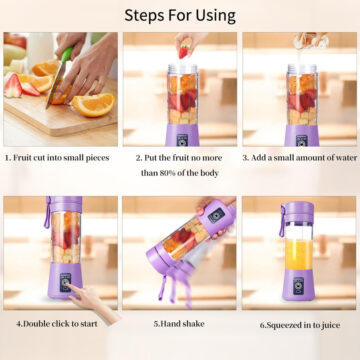 Portable USB Rechargeable Blender / Juicer Cup