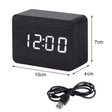 Wooden Led Alarm Clock