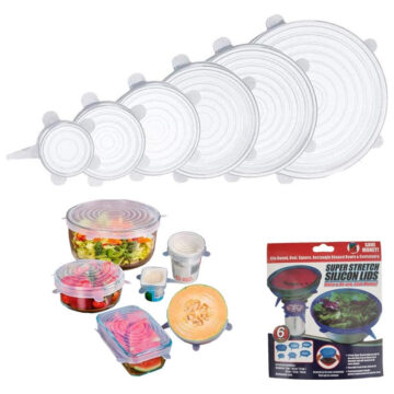 6-Pack Of Reusable Silicone Stretch Lids
