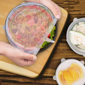 6-Pack Of Reusable Silicone Stretch Lids