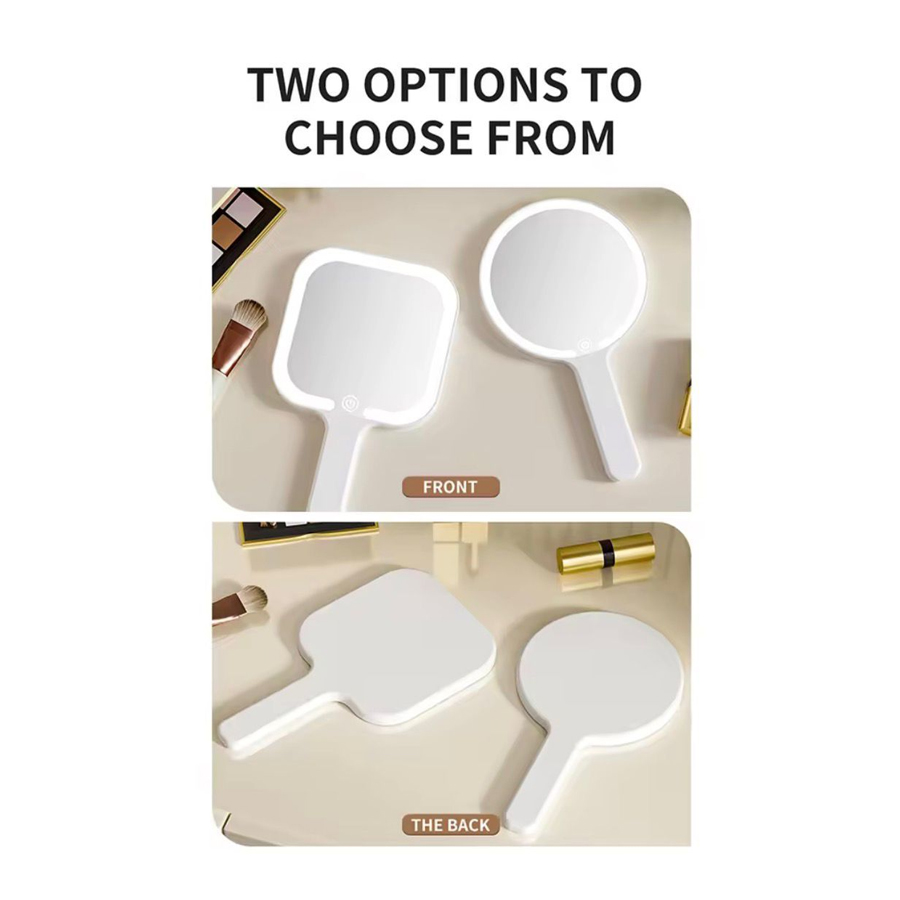 LED Lightening Hand Mirror